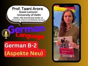 German B2 language learning illustration